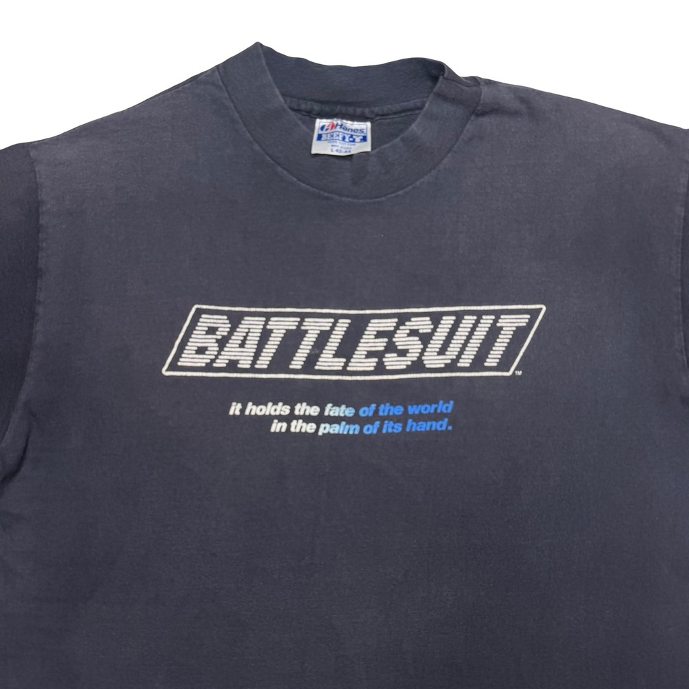 Vintage 80s Battlesuit Mecha / Sci-Fi anime media gaming shirt LARGE